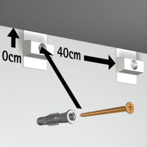 ARTITEQ Click Rail with Installation Kit (30 kg/m)