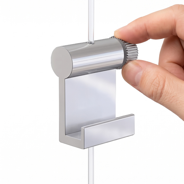 Alu Hook for 2 mm Picture Hanging Wire 10 kg (22 lbs) Alu Hook for 2 mm Picture Hanging Wire 10 kg (22 lbs)