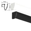 ARTITEQ Up Rail Hanging System sample max. 20kg/m