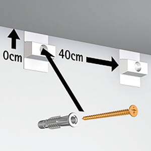 ARTITEQ Click Rail Vogue Hanging Set 200cm max. 30kg/m