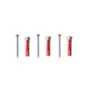 Fixing Installation Set screw 3.5mm 40mm and wall plug 6mm 30mm (Qty 3)