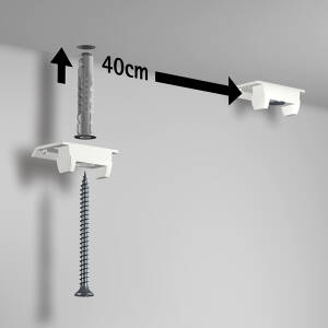 ARTITEQ Up Rail Installation Brackets (Pack of 3)