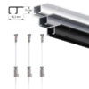 ARTITEQ Top Rail Gallery Hanging Kit 200 cm (20 kg/m)