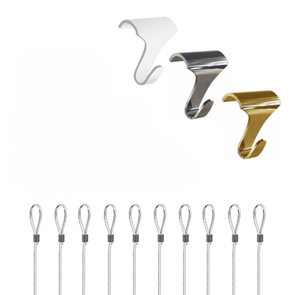 Kensington Moulding Hook Loop Hanging Set for Victorian Picture Rails (Pack of 10) Kensington Moulding Hook Loop Hanging Set for Victorian Picture Rails (Pack of 10) - Image 2