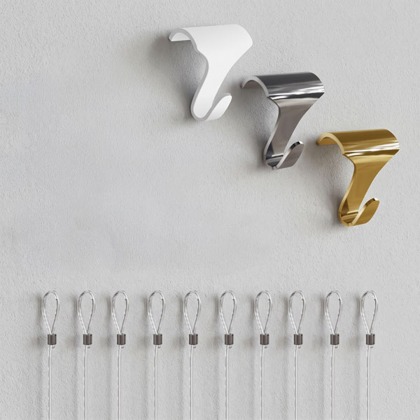 Kensington Moulding Hook Loop Hanging Set for Victorian Picture Rails (Pack of 10) Kensington Moulding Hook Loop Hanging Set for Victorian Picture Rails (Pack of 10)