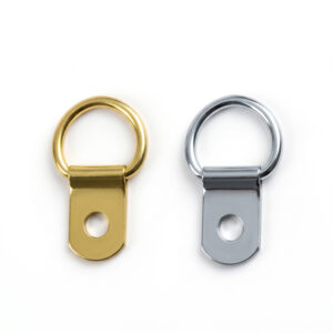 Single Hole D-Ring Picture Frame Hangers with Screws (Pack of 25)