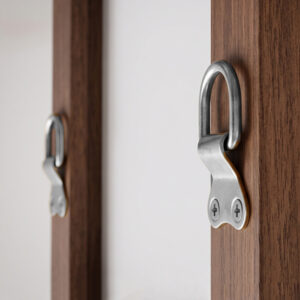 Double Hole D-Ring Picture Hangers Nickel Plated