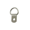 Single Hole D-Ring Picture Hangers Nickel Plated