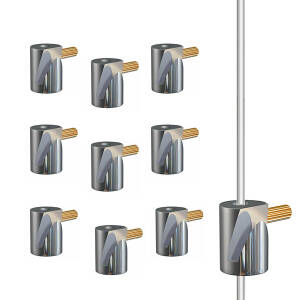 ARTITEQ Round Brass Hook 2mm max. 5kg (Qty 20)