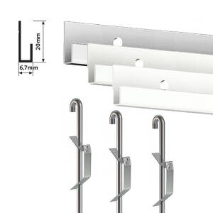 ARTITEQ Classic Rail Rod Hanging Set