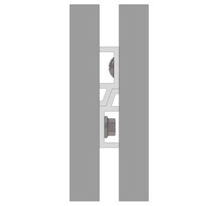 METALCITI Las Vegas Z Bar Hanger Strip