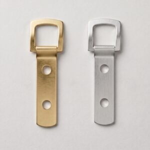 Strap Picture Hangers 61mm x 11mm Double Hole with Screws (10kg, Pack of 10)