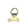 Triple Hole D-Ring Picture Hangers Brass Plated With Screws (Pack of 25)