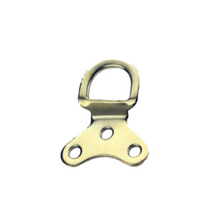 Triple Hole D-Ring Picture Hangers Brass Plated With Screws (Pack of 25)