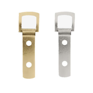 Strap Picture Hangers 61mm x 11mm Double Hole with Screws (10kg, Pack 50)