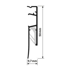 ARTITEQ Info Rail 100cm jet black