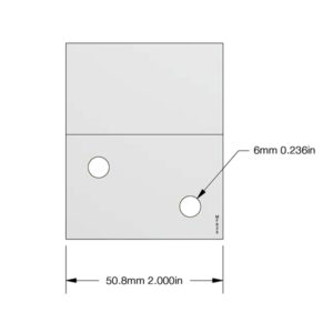METALCITI Phoenix Z Bar French Cleat Hanging Clip 50mm 2 holes max. 20kg (Qty 10)