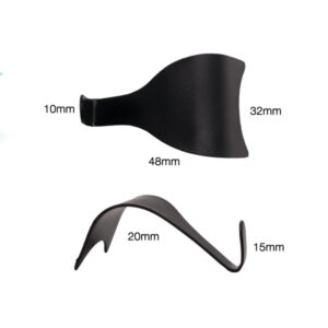 Moulding Hook matt black max. 15kg (Qty 10)