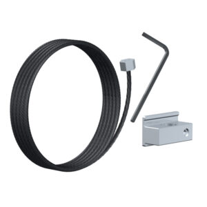 TRACK & SLIDE Hexagon Hanging Wire 2mm black steel max. 40kg