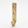 Heavy-Duty J Wall Picture Hooks 80mm Brass with Screws 40 kg (Pack of 4)