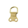 Double Hole D-Ring Picture Hangers Brass Plated